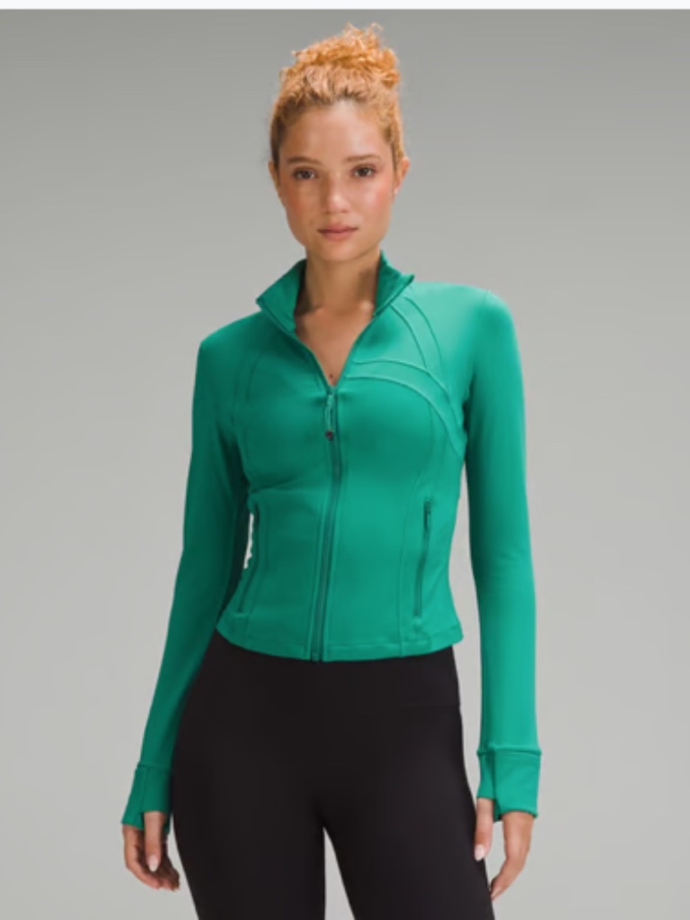 SOLD OUT Lululemon Define Full Zip Cropped Jacket *Nulu CASCADIA GREEN Sz 6